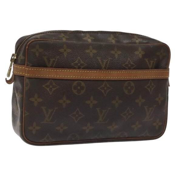 LOUIS VUITTON Monogram Compiegne 23 Clutch Bag M51847 LV Auth 115746 - Picture 1 of 16